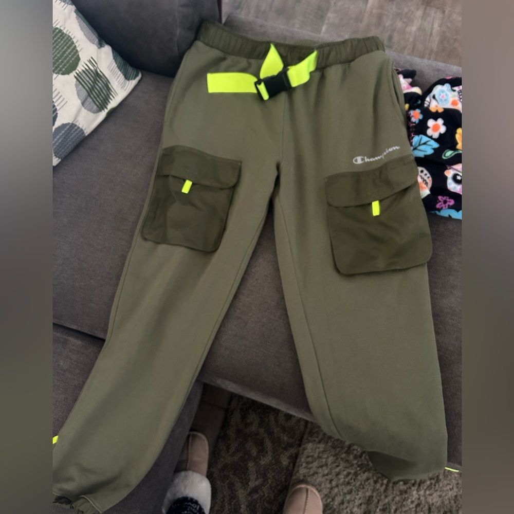 Olive green champion joggers